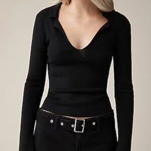 J. Crew Fitted pullover sweater in TENCEL™ lyocell blend Size Large